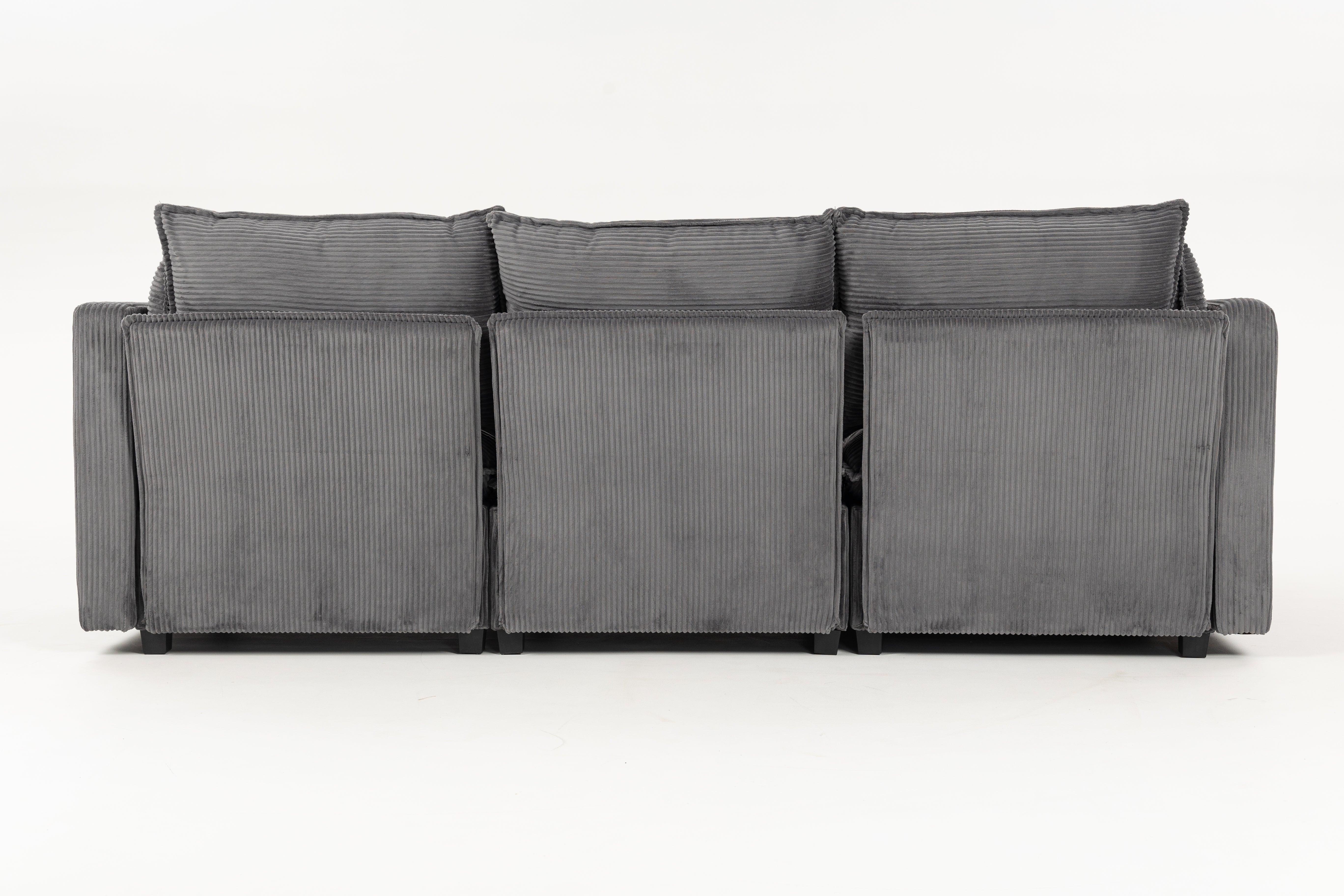 Sofá SIT Louren foam de alta densidad color beige, negro, gris / medida 212 x 155 x 68/84 cm / SIT-LOUREN