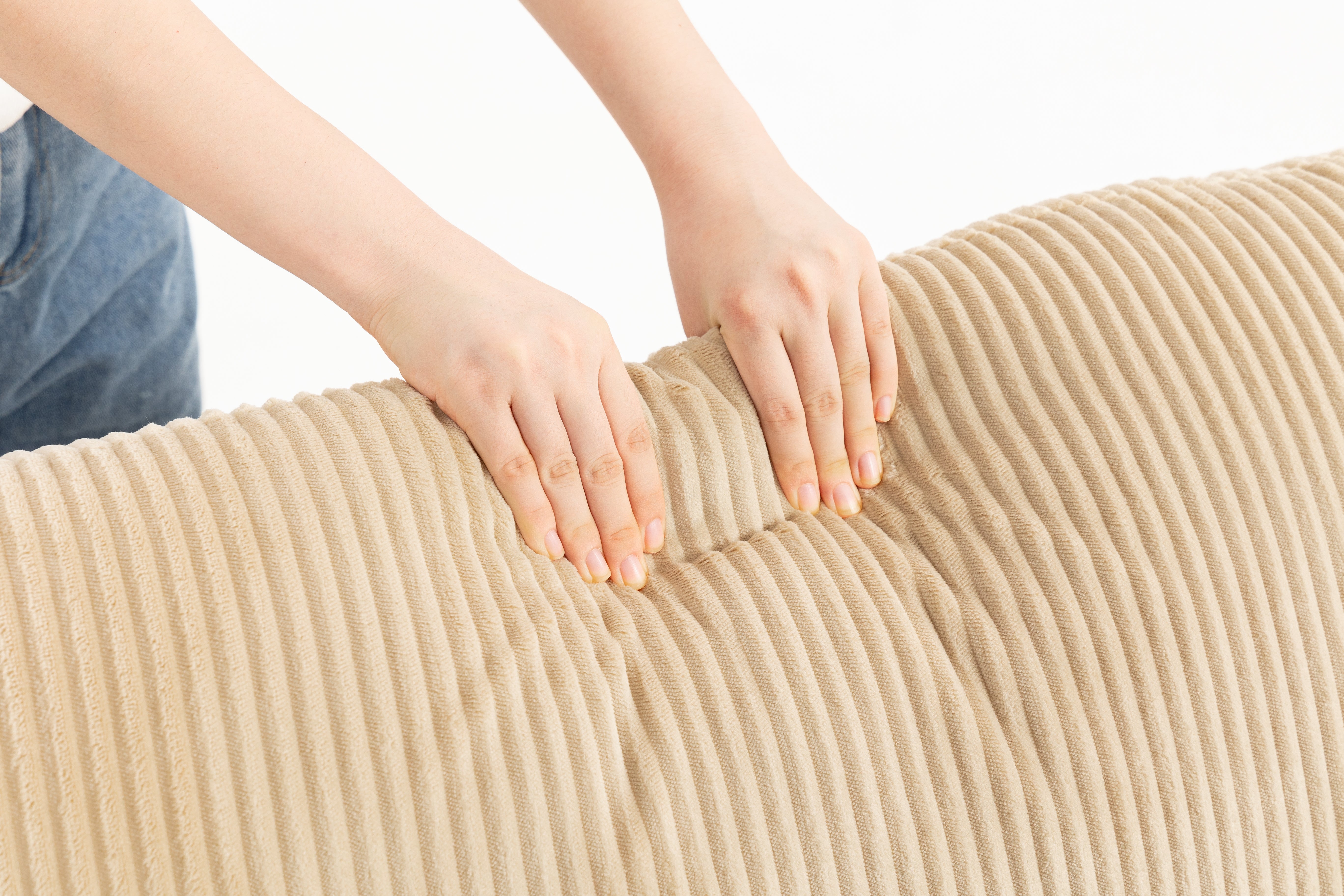 Sofá SIT Evana foam de alta densidad, colores beige, azul claro, gris claro / medidas 269 x 161 x 88 cm  / SIT-EVANA