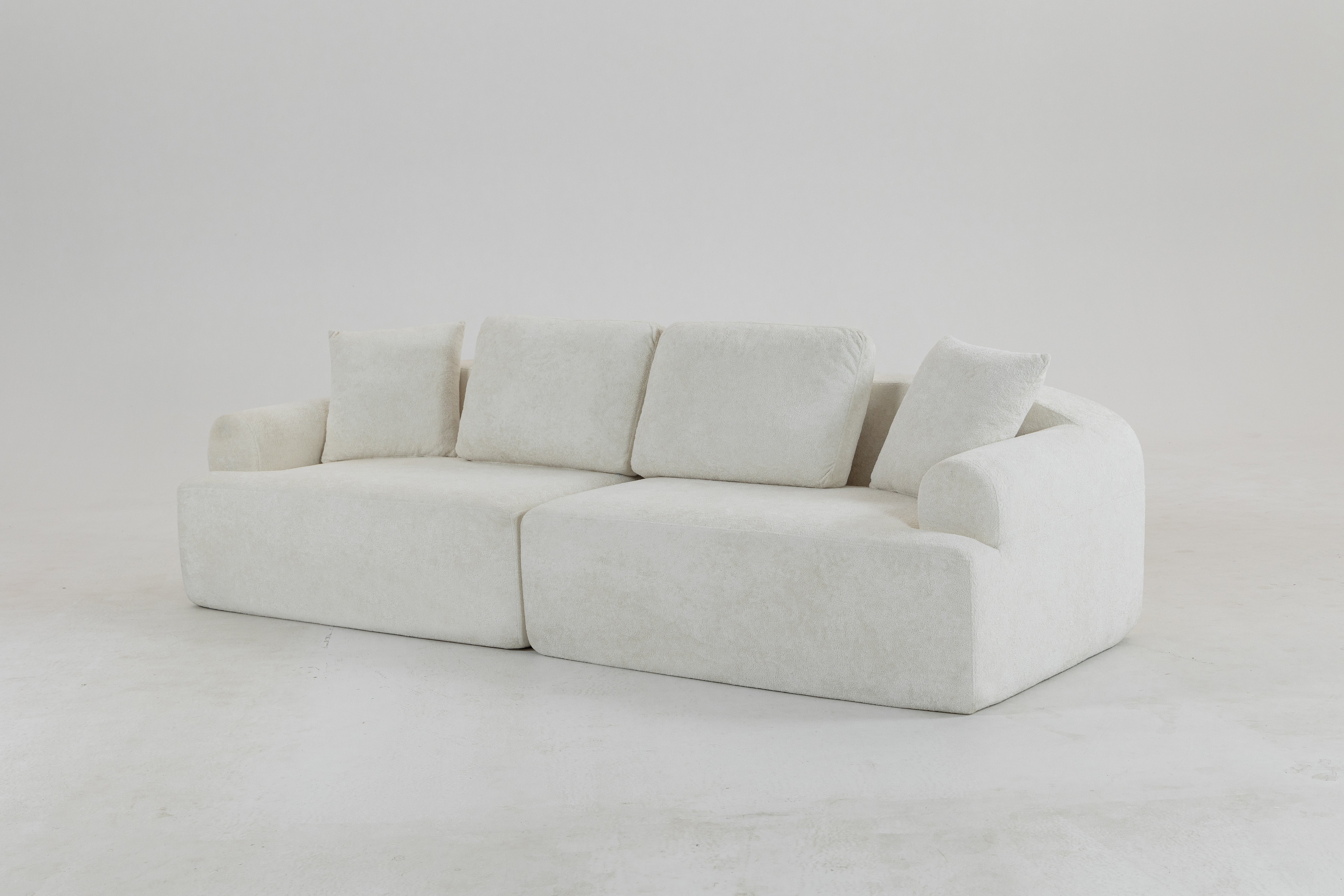 Sofá SIT Velora foam de alta densidad, colores café, gris oscuro o blanco gris / medidas 200 x 90 x 74 cm / SIT-VELORA