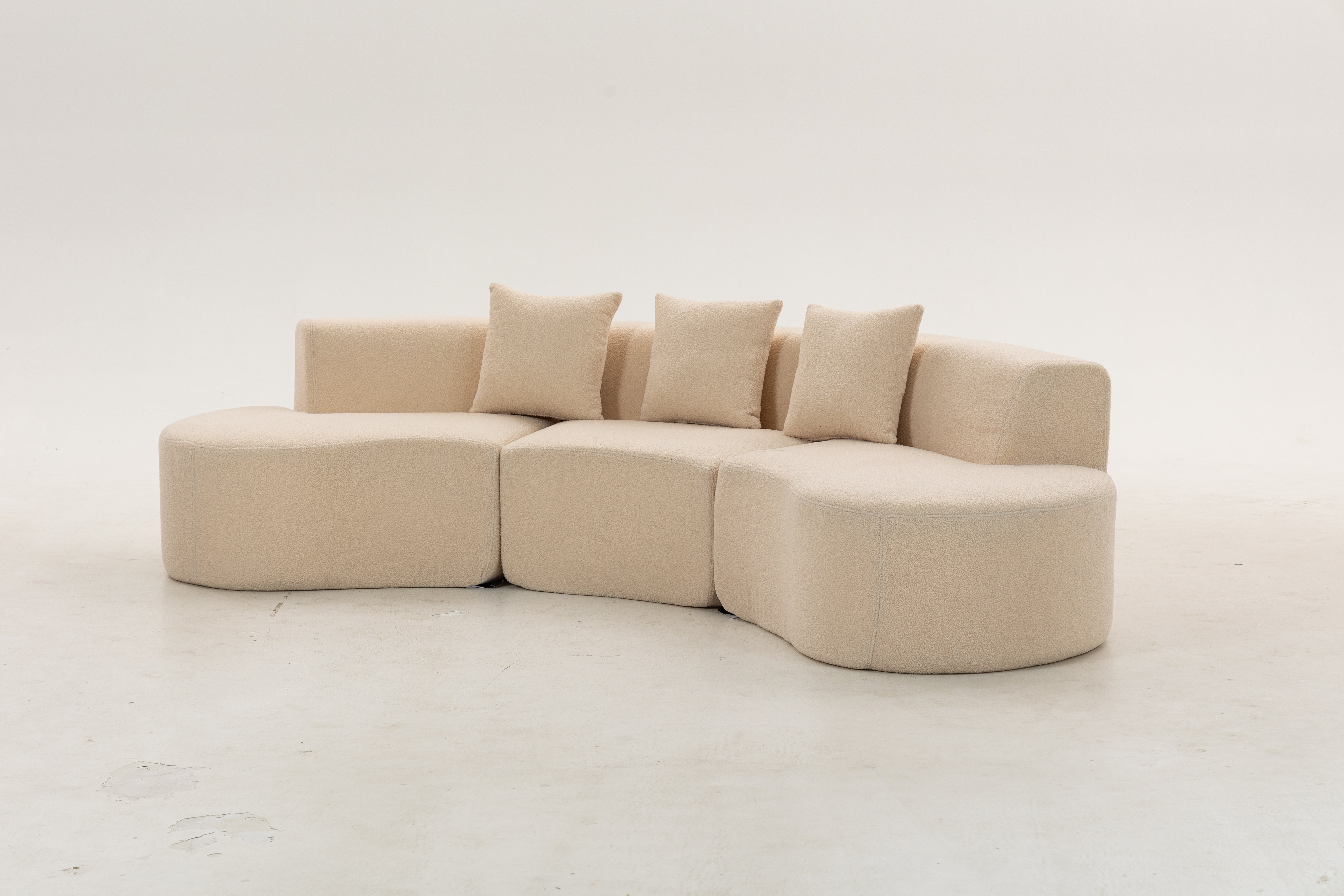 Sofá SIT Elisse foam de alta densidad color azul gris / medidas 284 x 133.5 x 68 cm SIT-ELISSE