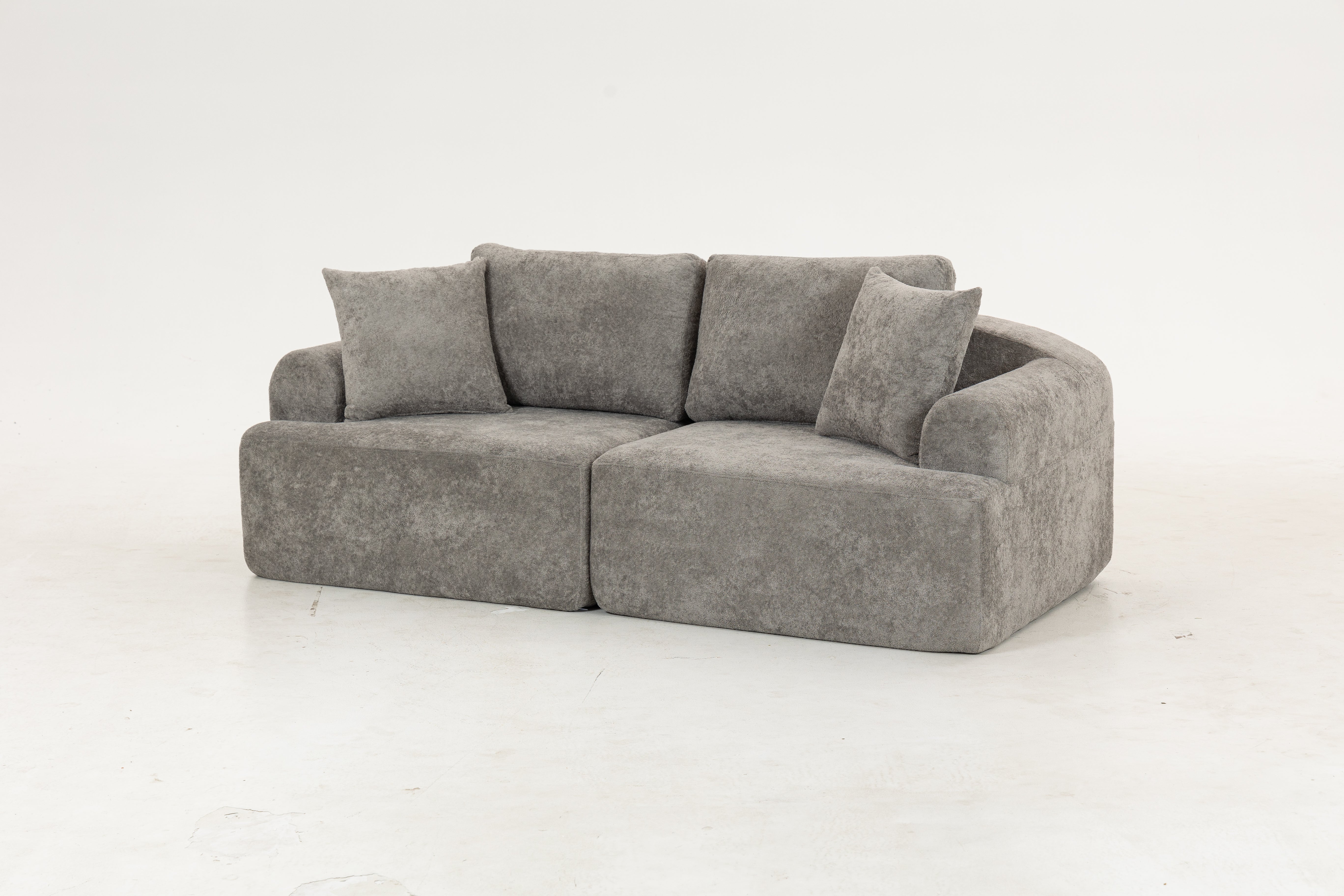 Sofá SIT Velora foam de alta densidad, colores café, gris oscuro o blanco gris / medidas 200 x 90 x 74 cm / SIT-VELORA
