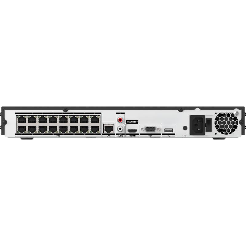 NVR HIKVISION 16 canales 4K PoE H265+ 2HDD 8TB ancho de banda 160 Mbp | DS-7616NI-Q2/16P(E)