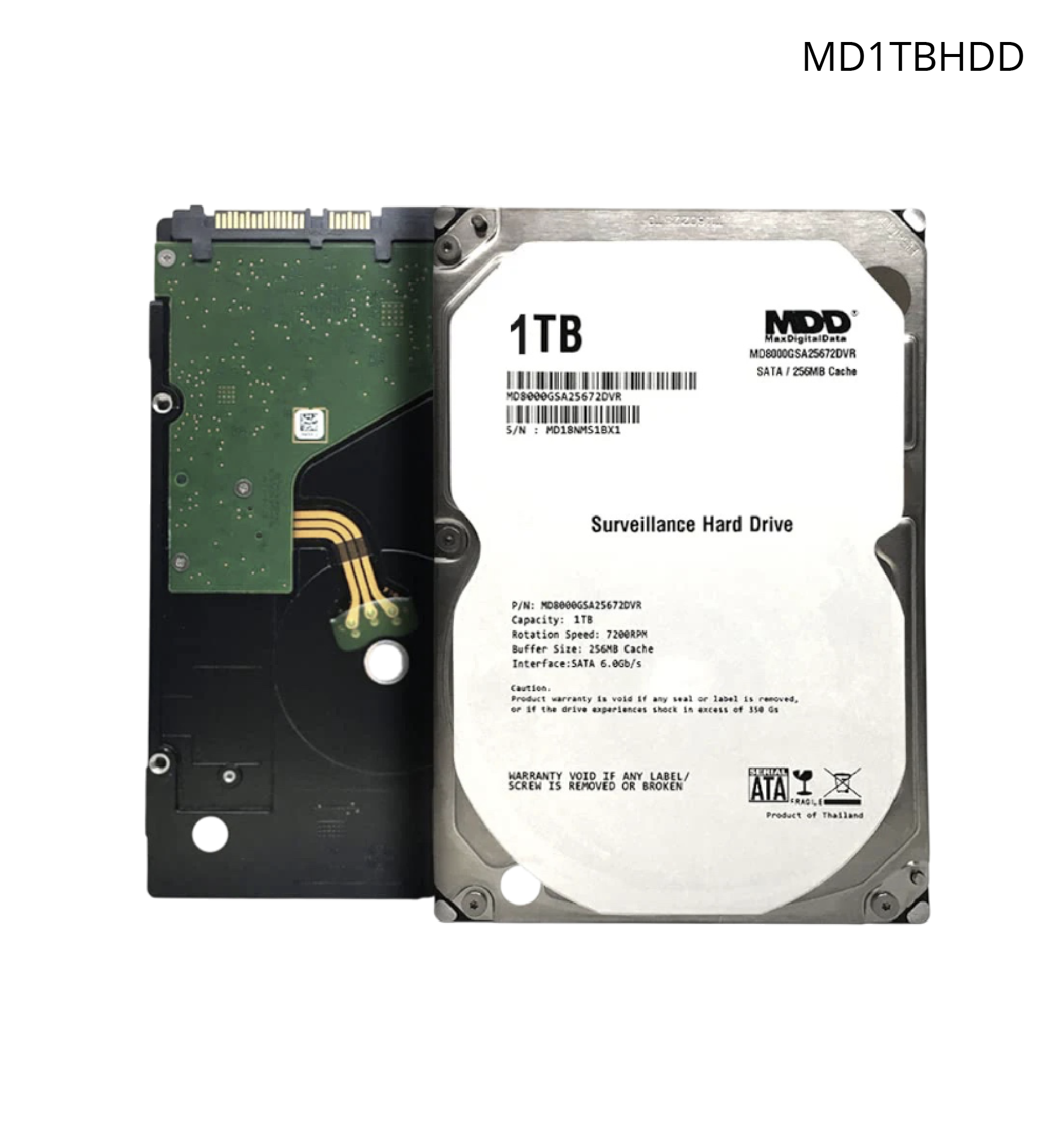 Disco Duro Sata Max Digital de 1TB. Optimizado para Soluciones de Videovigilancia.
