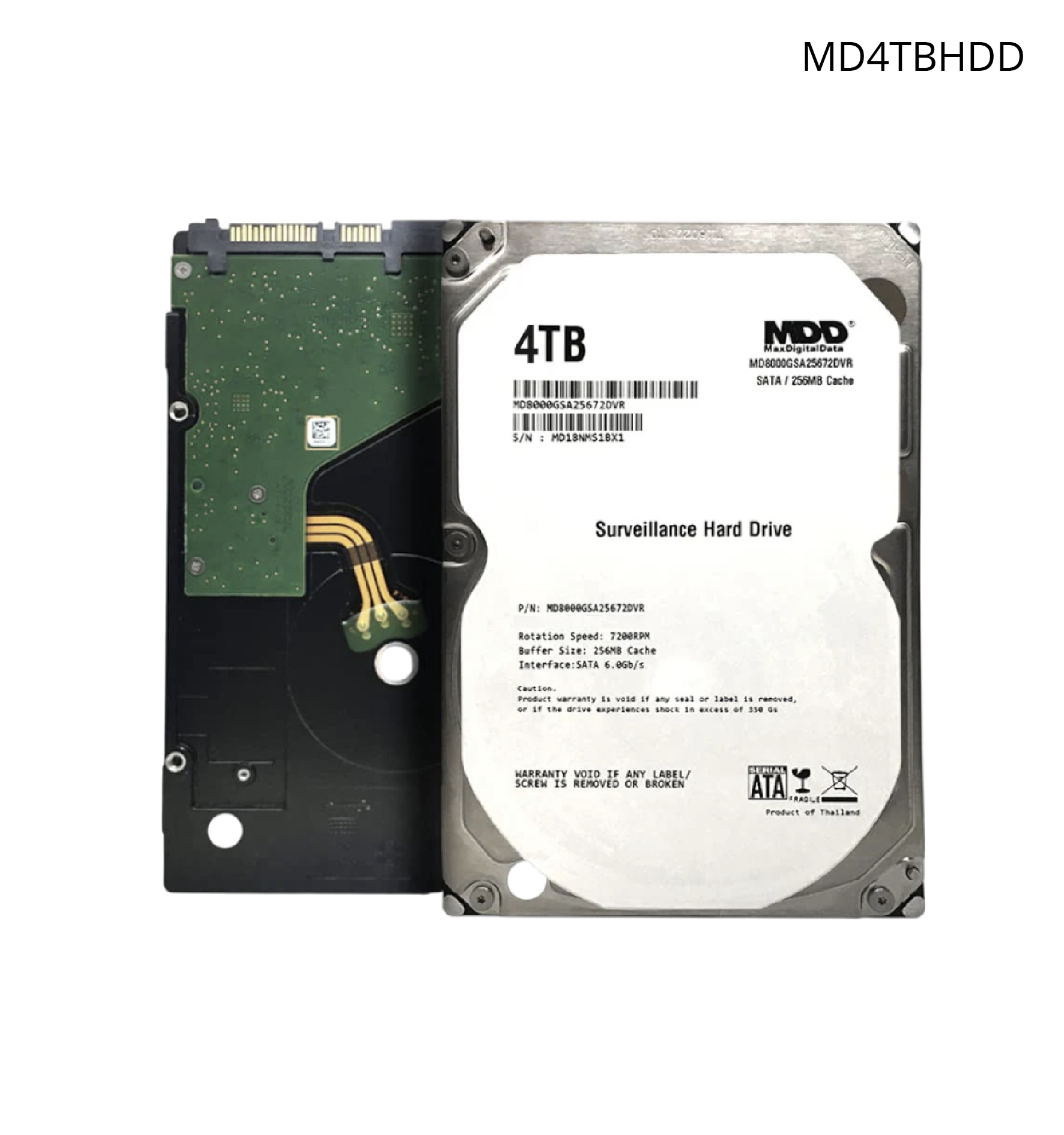 Disco Duro Sata Max Digital de 4TB. Optimizado para Soluciones de Videovigilancia.