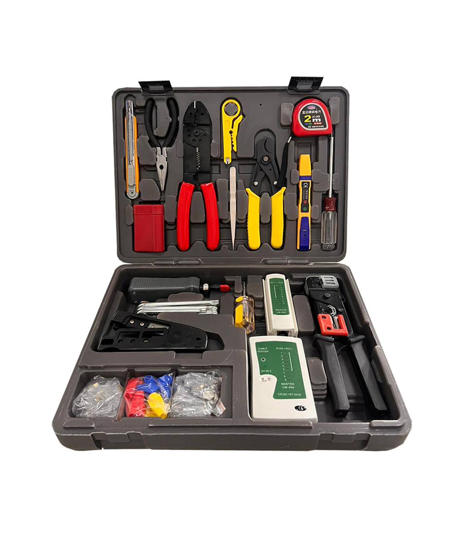 Kit de Herramientas de Red Newlink Profesional con Tester.