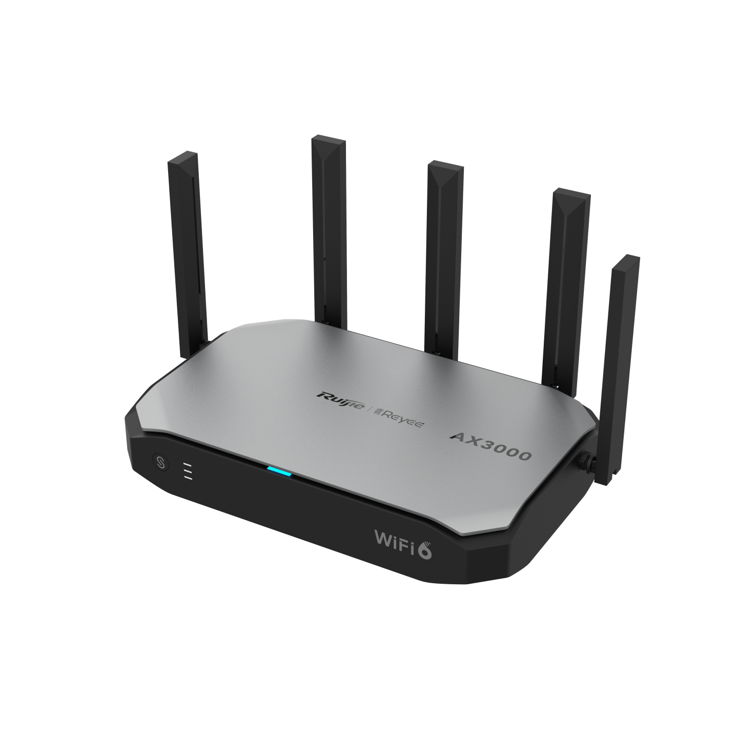 Router inalámbrico Ruijie WiFi 6, todo en uno, 2976 Mbps, 180 usuarios, 5 puertos GE, 5 antenas externas
