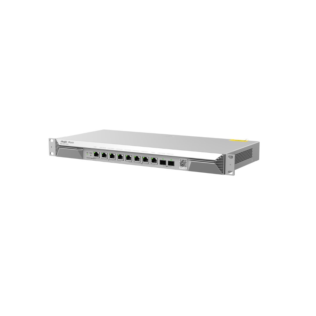 Router Ruijie de 10 puertos, 700 clientes simultáneos, rendimiento de 3 Gbps, 300 túneles VPN  RGEG710XS