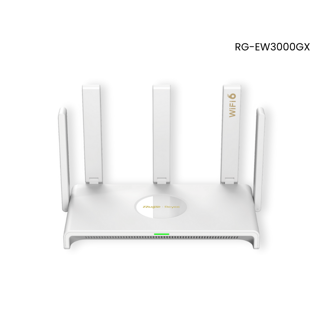Router Ruijie 5 antenas inalámbricas mesh, gaming, suma ancho de banda, wifi 6