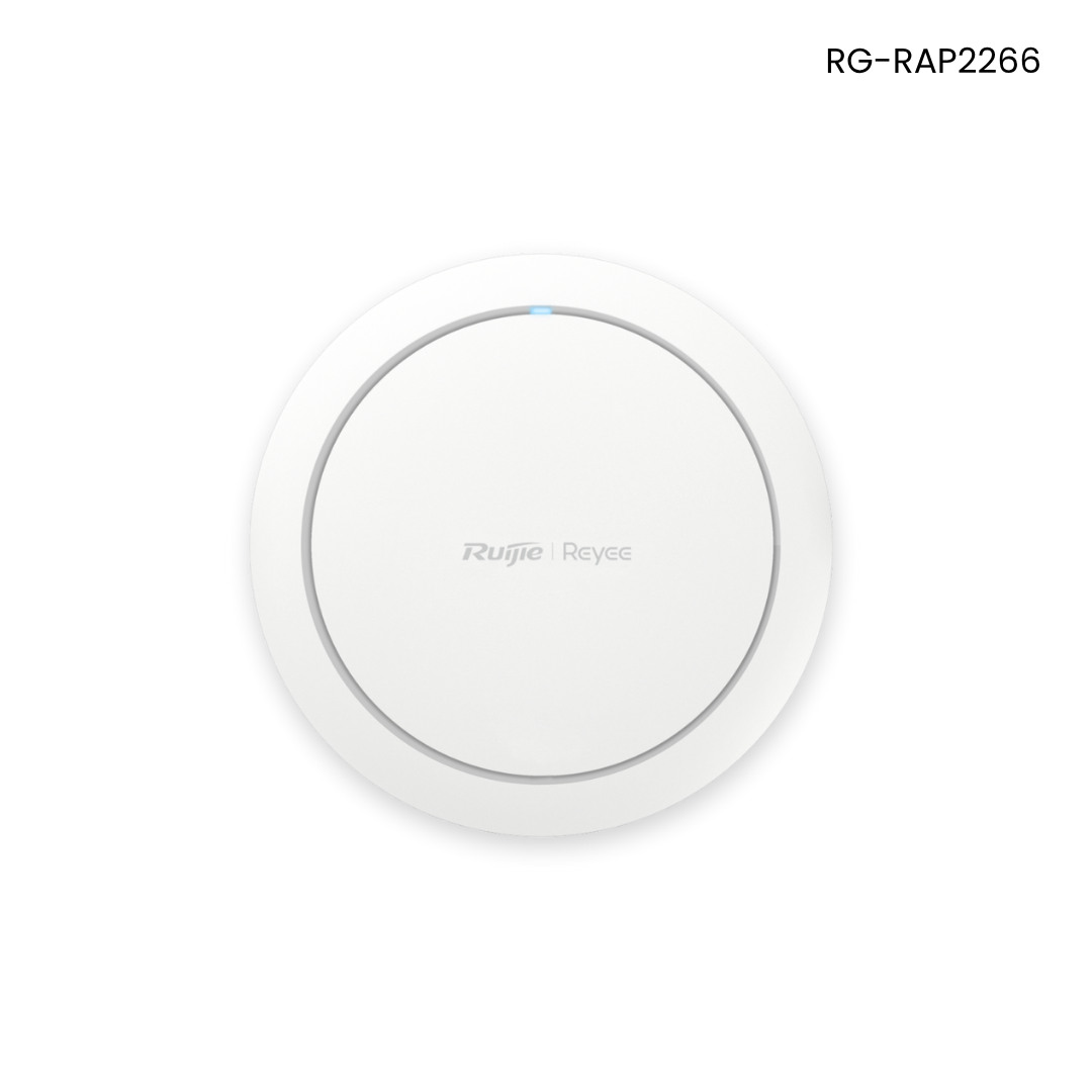 Punto de acceso Ruijie Wi-Fi 6 de techo para interior 360°, doble banda. 2976 Mbps, 512 usuarios RGRAP2266