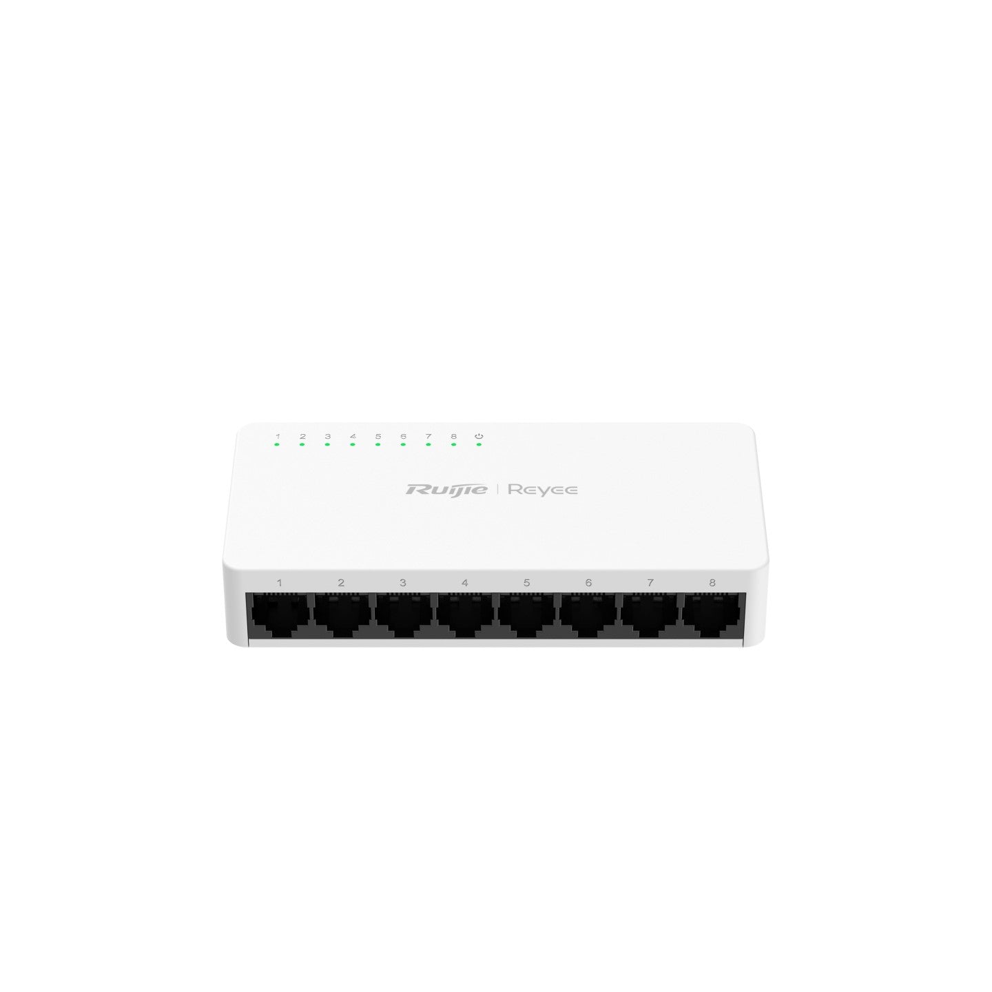 Switch Ruijie de 8 puertos RJ45, velocidades de 10/1000 Mbps, tecnología de ahorro de energía RGES08GL