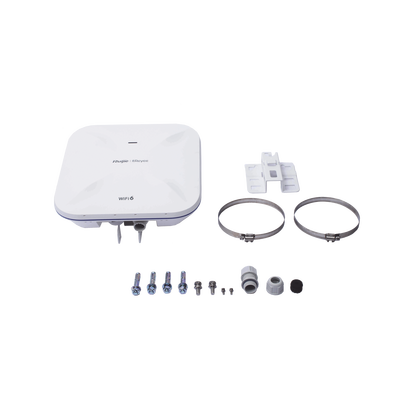 Punto de Acceso Ruijie Wi-Fi 6 Industrial para Exterior / 360° / Filtros Anti Interferencia y Auto Optimización