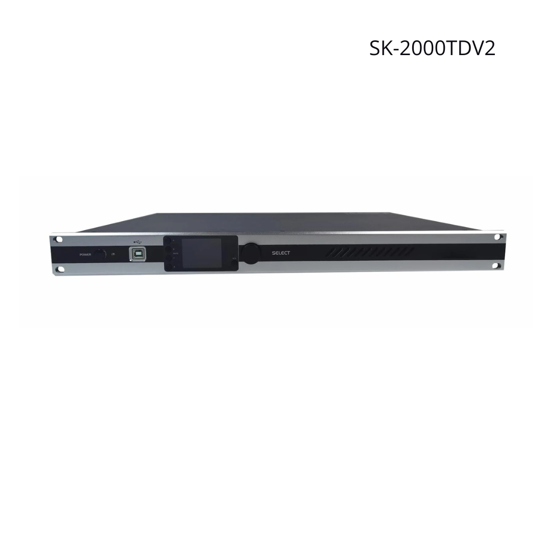 Amplificador SKAUDIO, Dante y DSP 100v, 4-16ohms, TCP/IP, Control por Software.