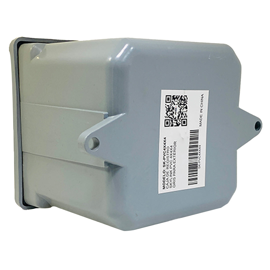 CAJA SKYLINK 8X8X4 DE REGISTRO PVC COLOR GRIS / EXTERIOR /  PESADA