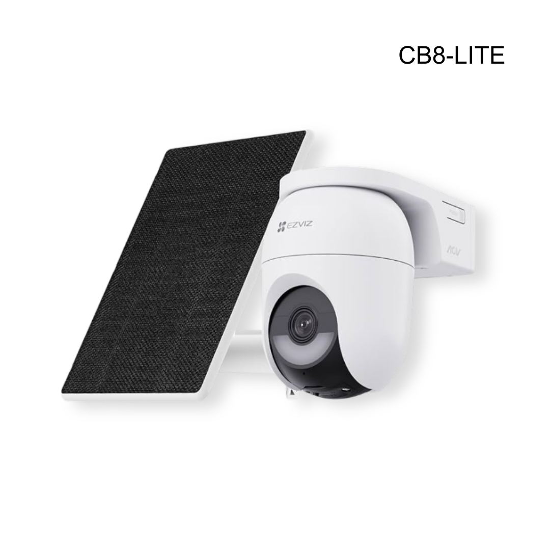 Kit cámara ezviz + panel solar 2K/4MP 360, batería recargable, grabación todo el día
