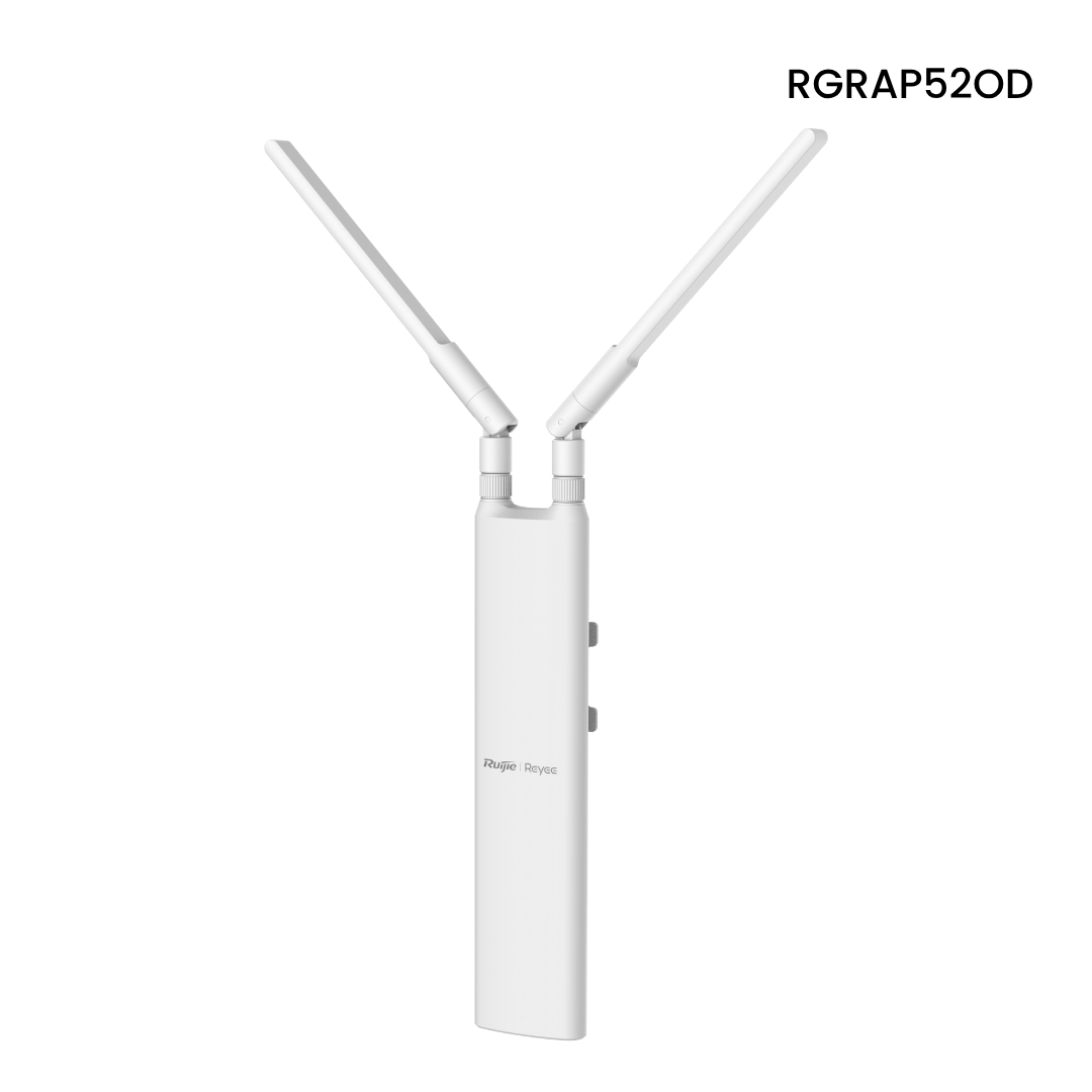 Punto de acceso WiFi 5 Ruijie, 1,267 mbps con antenas desmontables y cobertura 360°