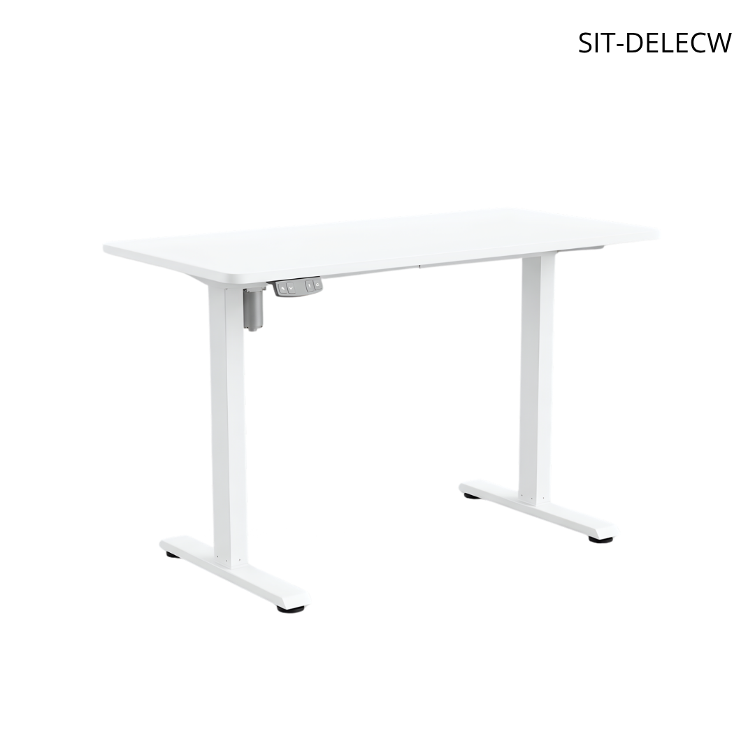 Mesa de trabajo SIT color negra o blanca ajustable eléctrica 120W x 60D x 75–120H cm. SIT-DELECTBK/ SIT-DELECW