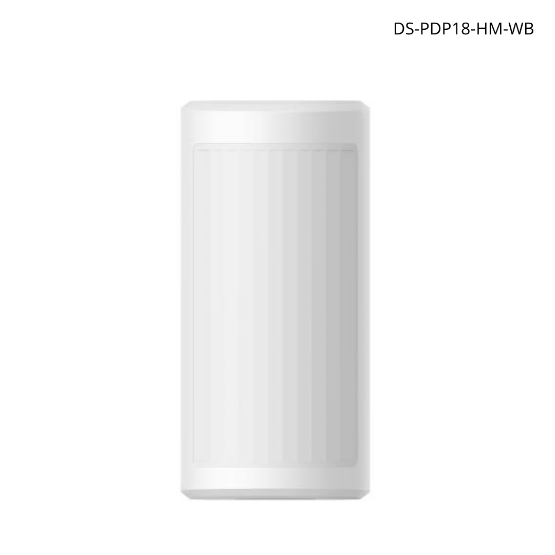 Detector PIR HIKVISION dual-tech exterior IP65 18 m de profundidad, inmunidad mascotas AXPRO | DS-PDP18-HM-WB