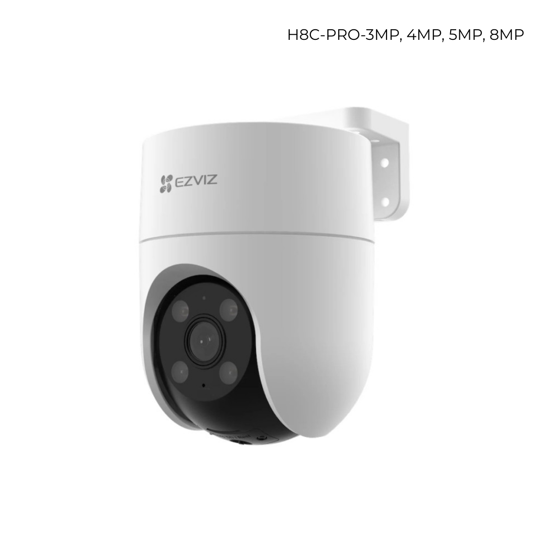 Cámara EZVIZ Wifi, PT, tecnología IA, visión nocturna, seguimiento automático, IP66. H8C-PRO-3MP, 4MP y 8MP.