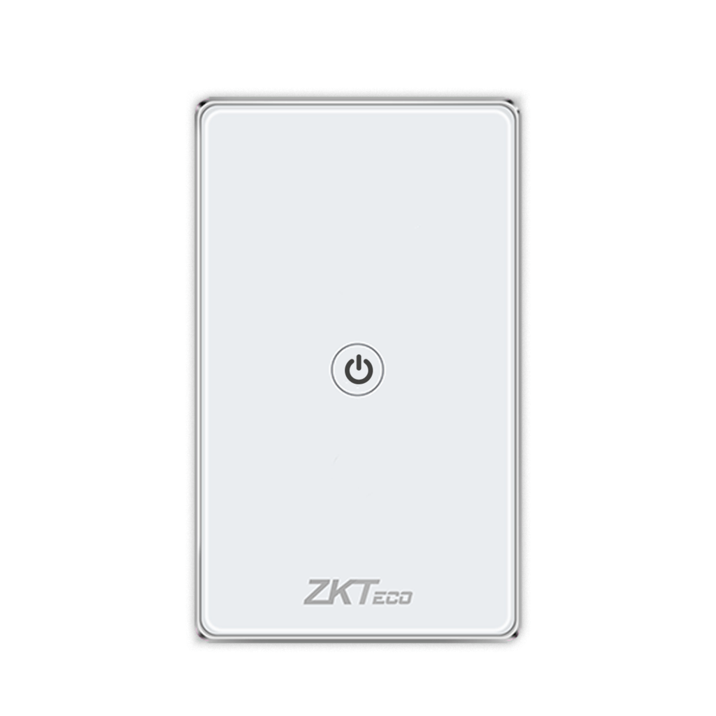 SWITCH ZKTECO DE LUZ INTELIGENTE WIFI, 1 , 2, 3 BOTONES, APAGADOR CON PANEL TACTIL, CONTROL POR VOZ