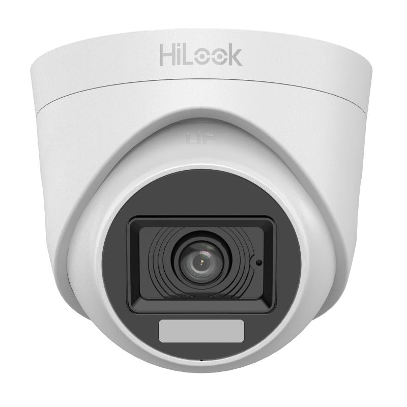 Cámara HiLook domo 1080p dual light 20 m, lente 2.8 mm, micrófono interior by HIKVISION