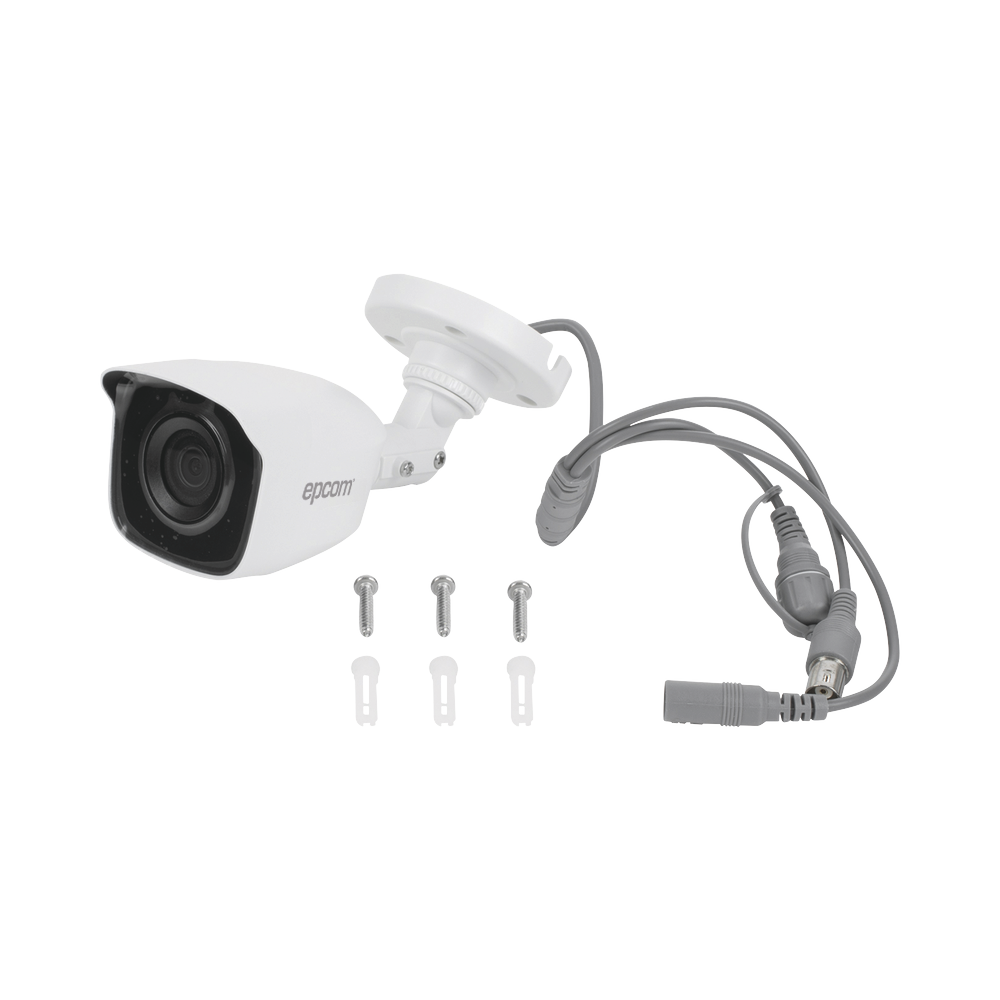Cámara Epcom Bala 1080p TurboHD, Lente 2.8mm, Metalica, Gran Angular 103°, IP66.