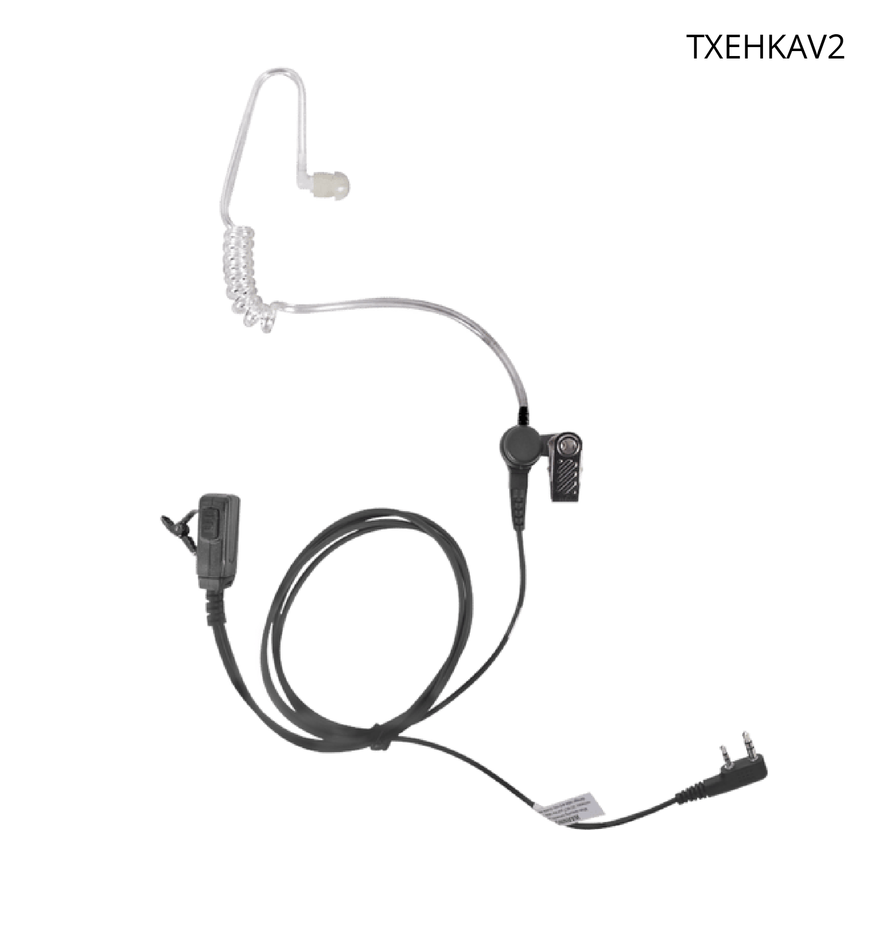 Micrófono TXPRO, audífono de solapa con tubo acústico para Radios KENWOOD y TXPRO.