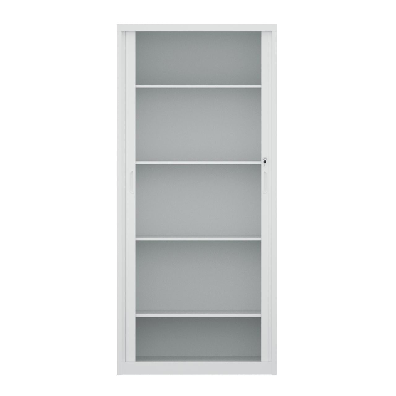 Armario archivador ioffice con ranura de acero color gris claro 1850x900x400mm IOFF-FCRDG