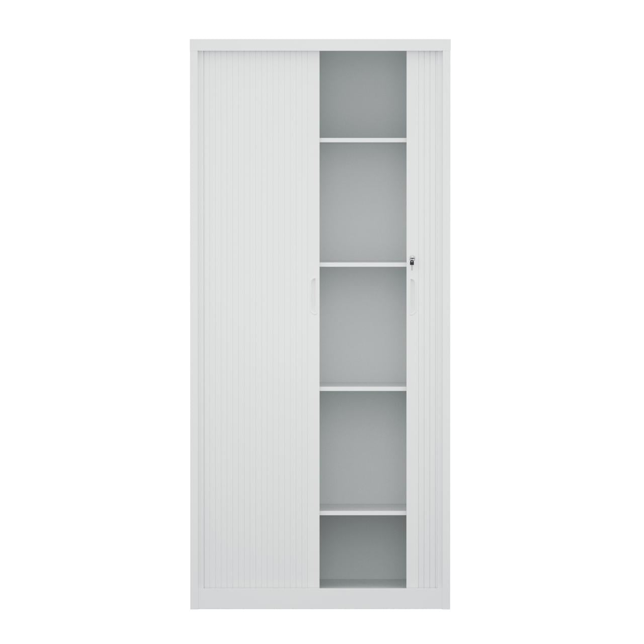 Armario archivador ioffice con ranura de acero color gris claro 1850x900x400mm IOFF-FCRDG