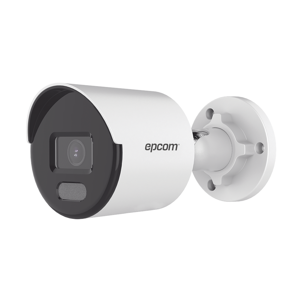 Cámara Epcom Bala IP 2MP, Color Plus, Lente 2.8 mm, 30 MTS IR, IP67, H.265+, SensePlus.