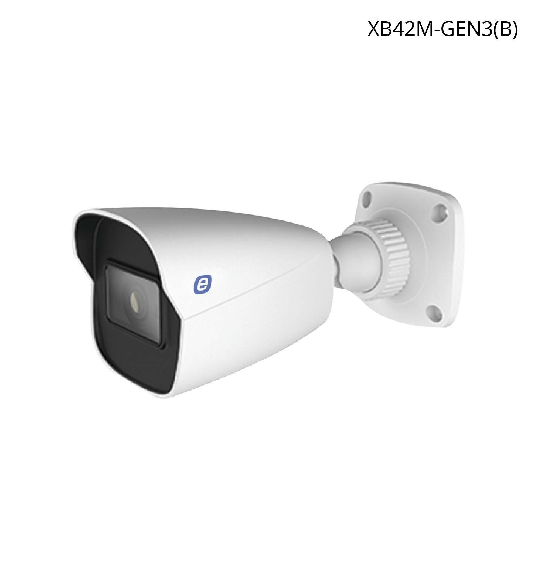 Cámara E-Series GEN3, Bala IP 4MP, 30 MTS IR, IP67, Lente 2.8 MM, Metálica, NDAA.