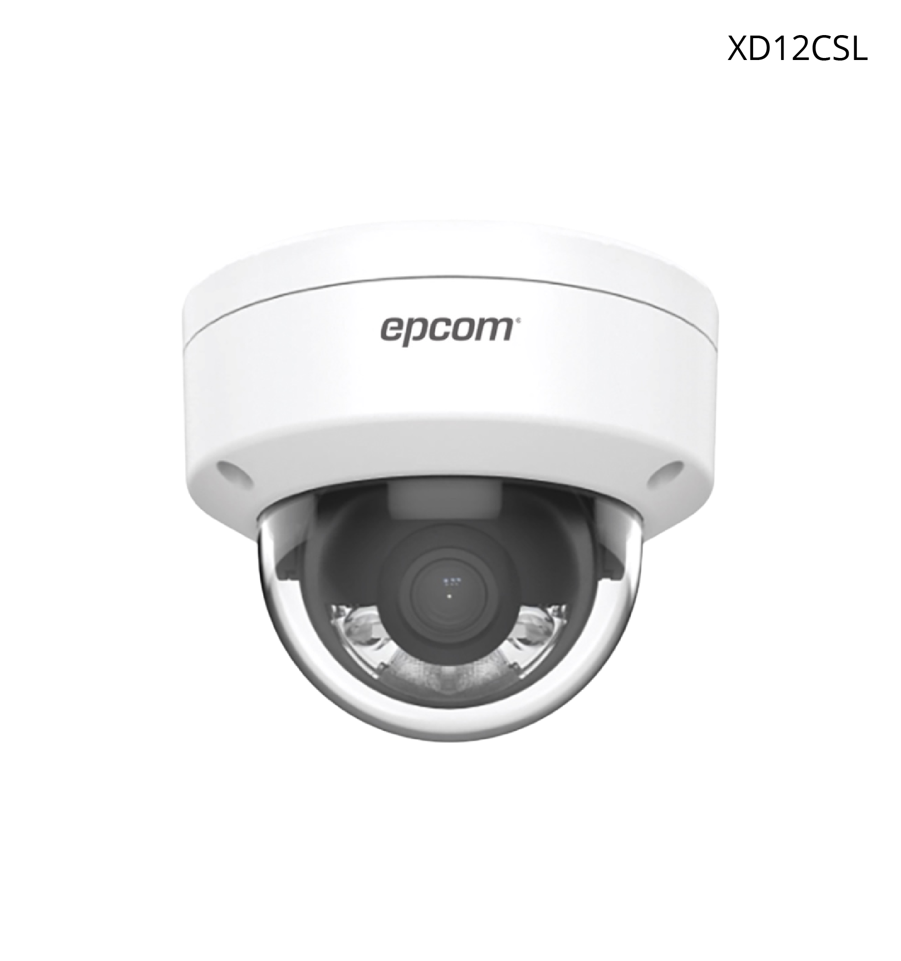 Cámara Epcom Domo IP 2MP, Lente 2.8 mm, Color Plus, IP67, IK10, 30 MTS IR, SensePlus Lite.