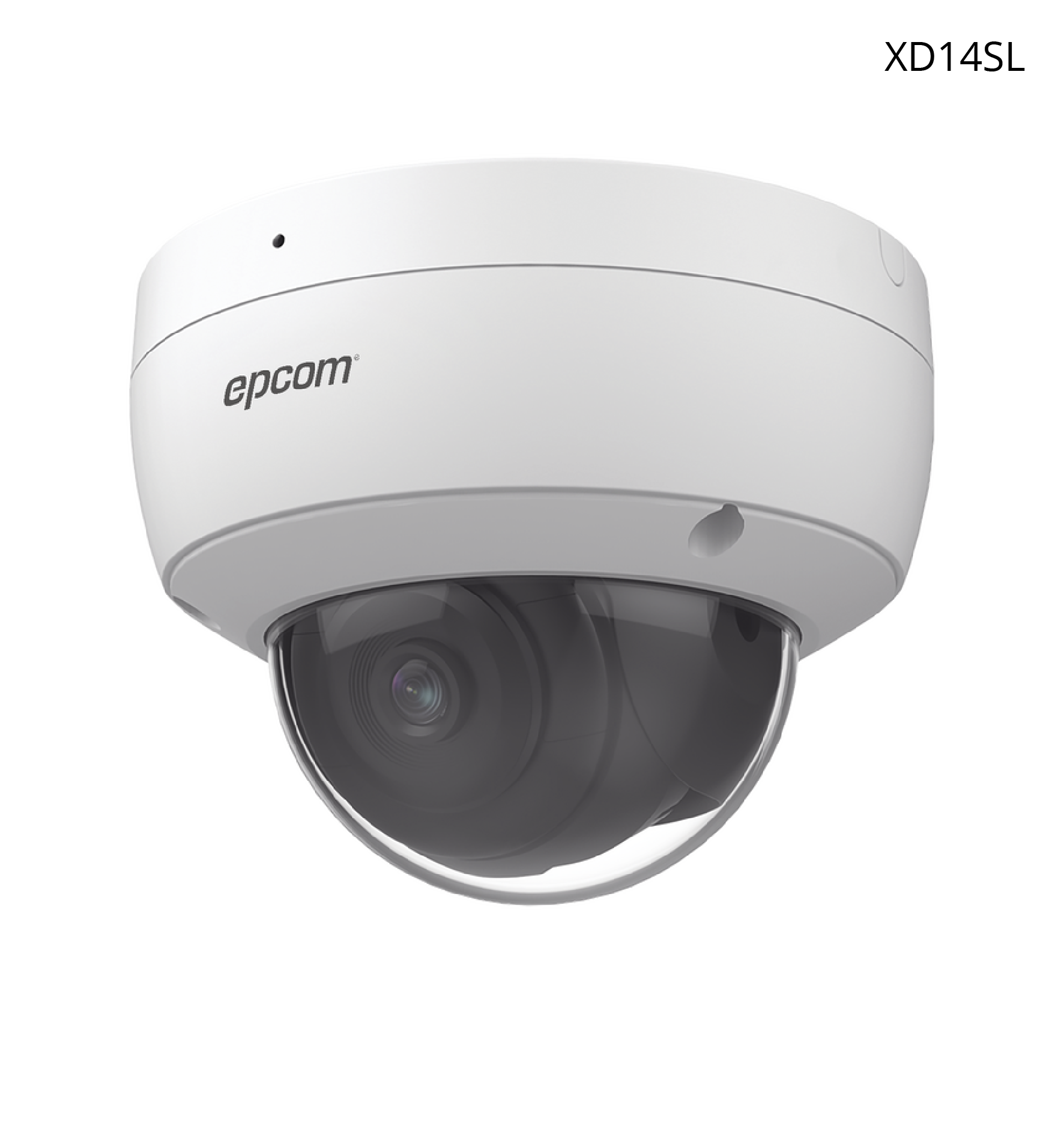 Cámara Epcom Domo IP 4MP, Lente 2.8 mm, IP67, IK10, 30 MTS IR, SensePlus Lite.