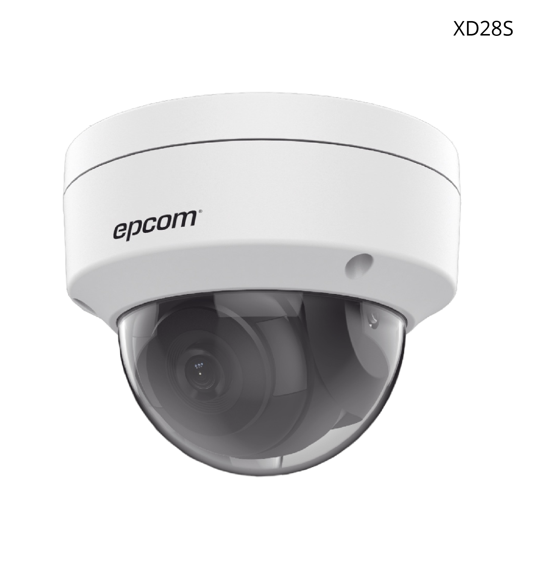 Cámara Epcom Domo IP 8MP, Lente 2.8 mm, 40 MTS IR EXIR, IP67, Micrófono Integrado.