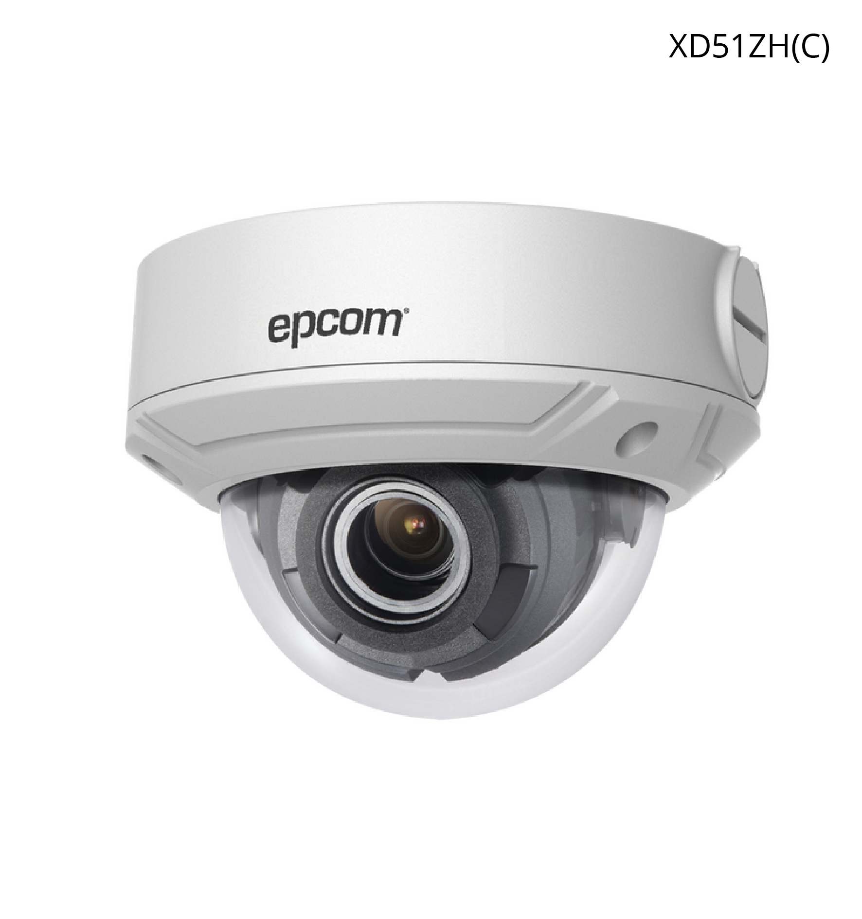 Cámara Epcom Domo IP 5 MP, Lente Motorizado de 2.8 a 12 mm, IP67, 30 MTS IR EXIR.