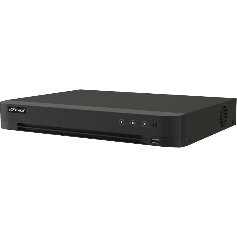 DVR HIKVISION 16CH 3K LITE AcuSense audio dos vias H265 + 8CH IP 6MP/5MP/4MP  HDD 10TB / iDS-7216HQHI-M1/XT