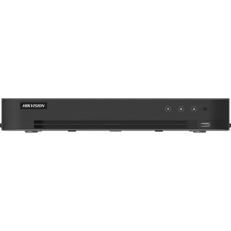 DVR HIKVISION 16CH 3K LITE AcuSense audio dos vias H265 + 8CH IP 6MP/5MP/4MP  HDD 10TB / iDS-7216HQHI-M1/XT