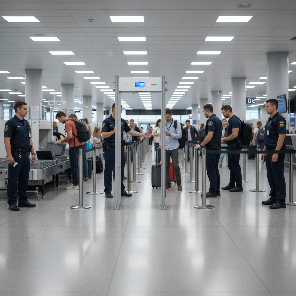 Detector de metales de paso HIKVISION conteo de personas TCP/IP -ISD-SMG318L