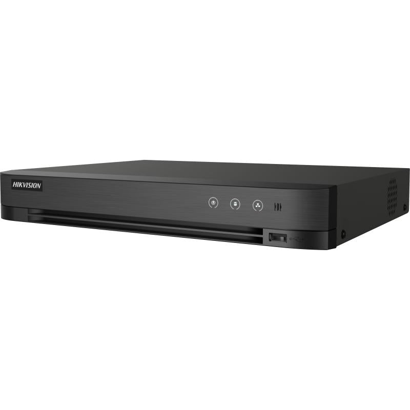 DVR HIKVISION 8CH 3K LITE AcuSense audio dos vias H265 + 4CH IP 6MP/5MP/4MP  HDD 10TB / iDS-7208HQHI-M1/XT