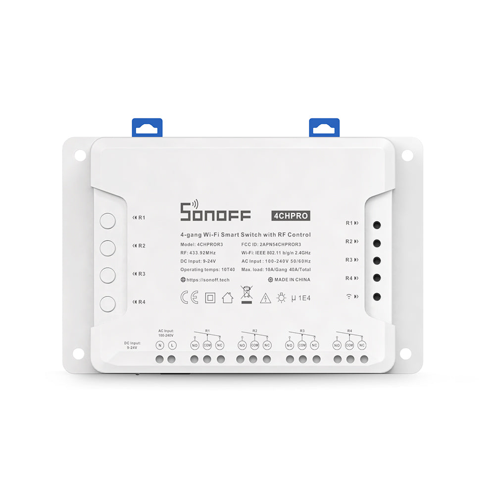 Módulo Sonoff Wifi / RF de 4 Canales / Control de 4 luces.