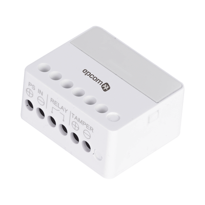 Relevador Inalámbrico Epcom AX / 1 Entrada de Alarma / 0 a 36 VCD.