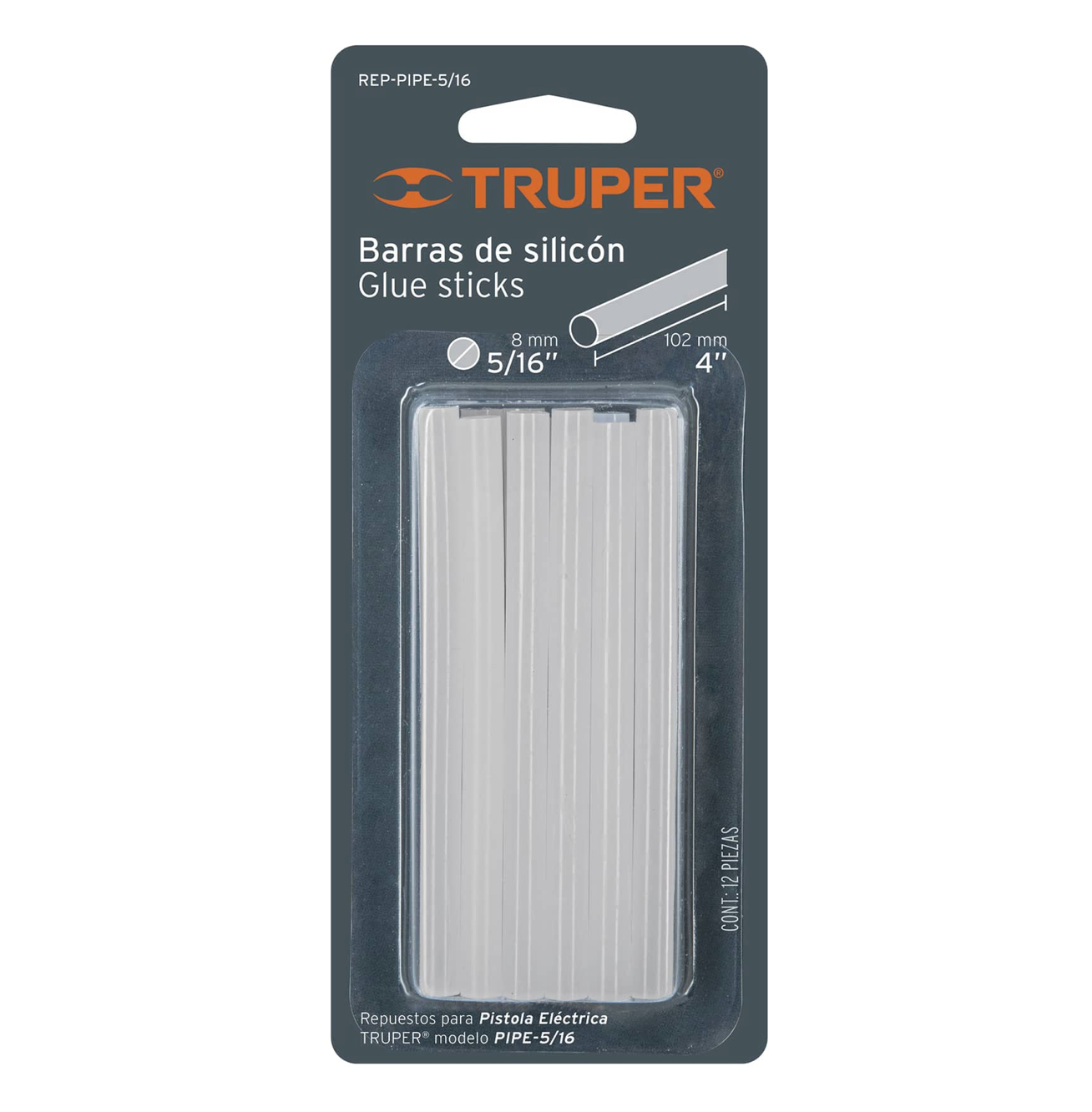 Barra de Silicon Truper / 5/16" (7.9mm).