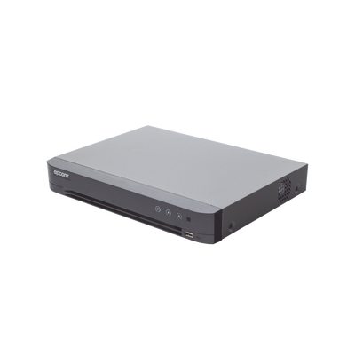 DVR Epcom de 4MP, 16 Canales + 8 Canales IP, Detección de Cuerpo Humano, Audio por coaxitron.