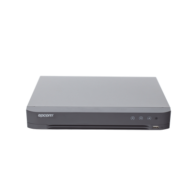 DVR Epcom de 4MP, 16 Canales + 8 Canales IP, Detección de Cuerpo Humano, Audio por coaxitron.