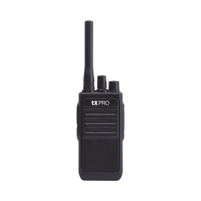 Radio Portátil TXPRO UHF 400-470 MHz, 16 canales, 2 Watts de Potencia.