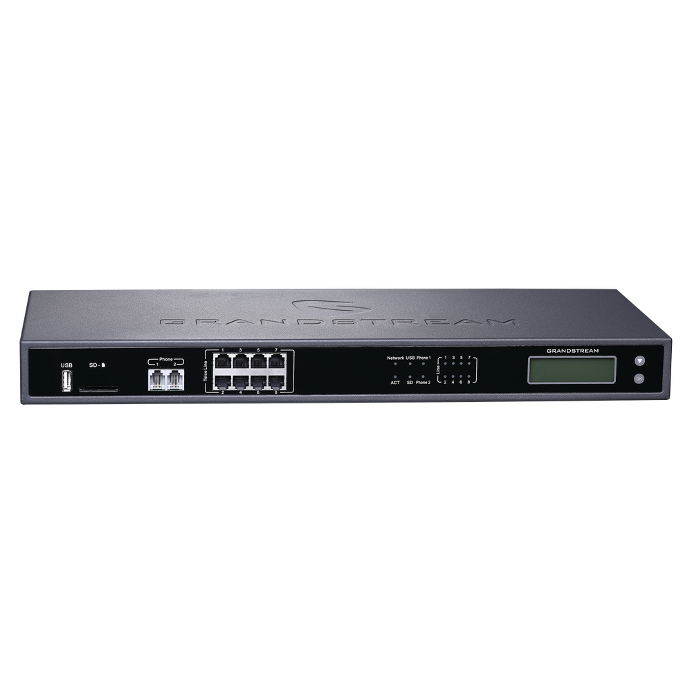 Planta Telefonica Grandstream IP-PBX GS C/8 FXO / 100 Simultaneas y hasta 800 Extensiones.