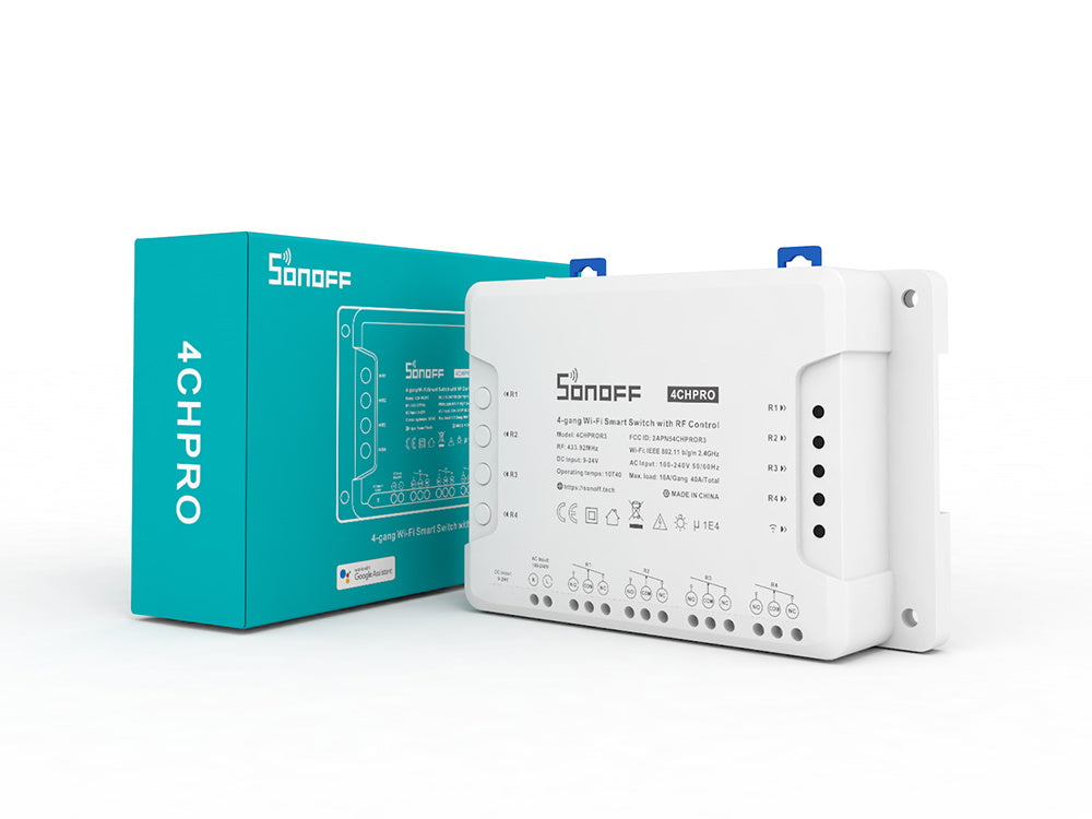 Módulo Sonoff Wifi / RF de 4 Canales / Control de 4 luces.